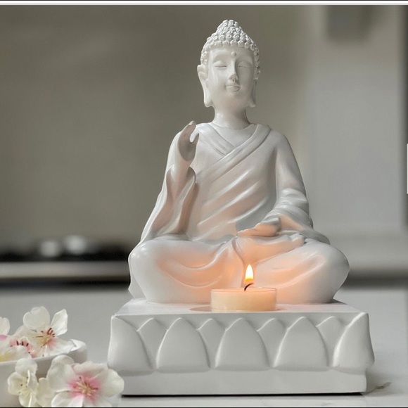 PARTYLITE RESIN BUDDHA  TEALIGHT HOLDER - Picture 3 of 3